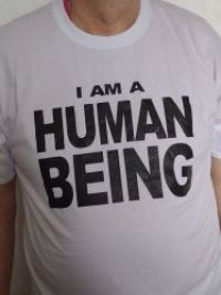 I AM A HUMAN BEING T SHIRT - EXTRA LARGE